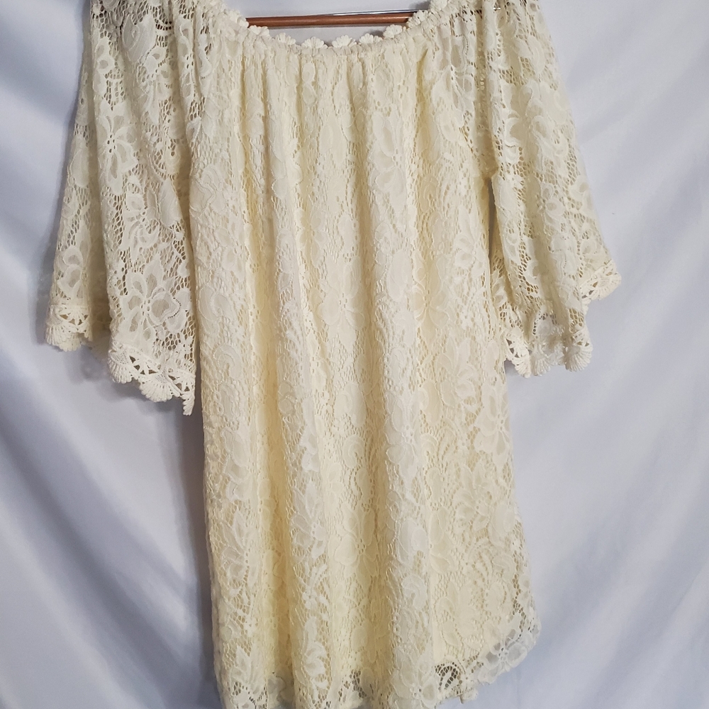 White boutique dress/tunic L